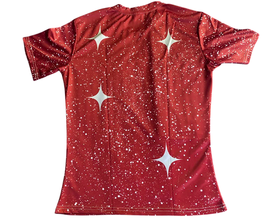 "RED MIST" Galaxy Women T-shirt