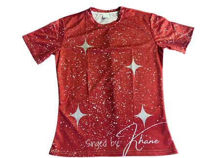 "RED MIST" Galaxy Women T-shirt