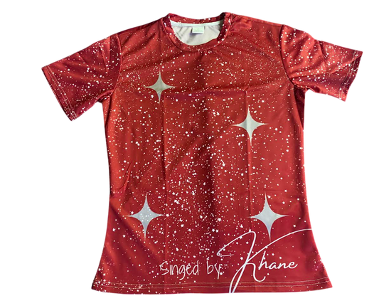 "RED MIST" Galaxy Women T-shirt