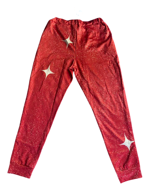 "RED MIST". Galaxy Jogging Pants