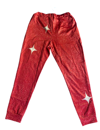 "RED MIST". Galaxy Jogging Pants